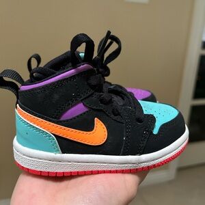 Nike Kids Jordan 1 mid multi-Color